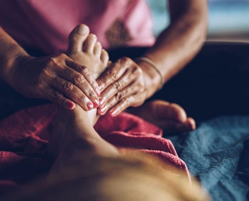 reflexology is founded on the ancient Chinese belief in qi