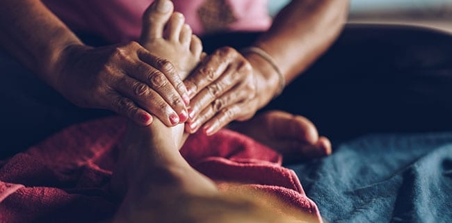 reflexology is founded on the ancient Chinese belief in qi